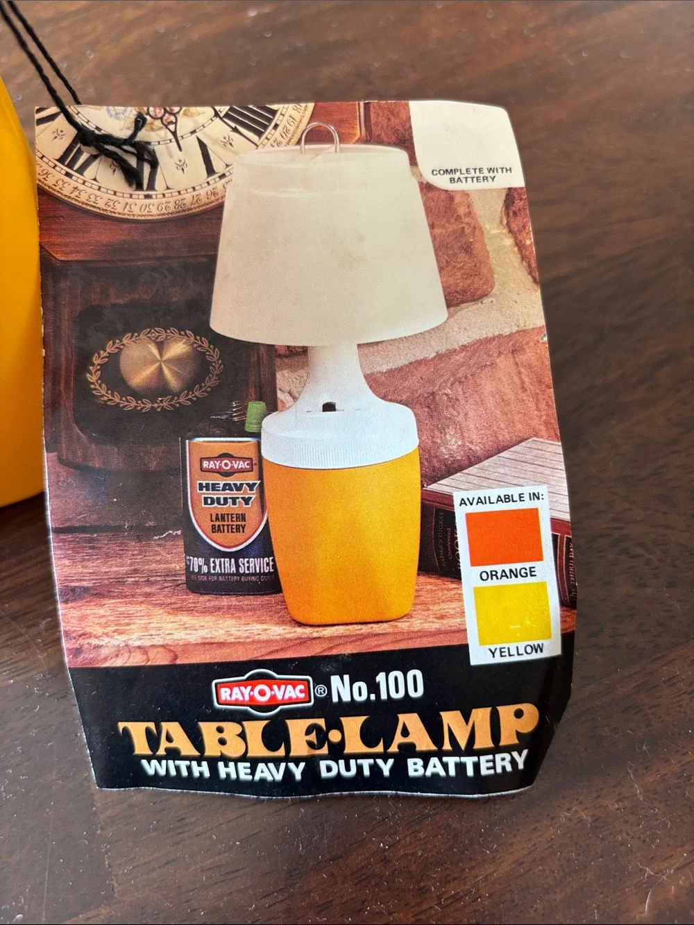 vintage Lantern 1970s Ray-O-Vac No. 100 Battery-Powered Table Lamp camping MCM